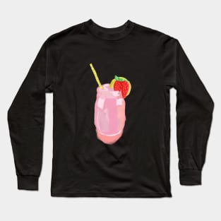 Strawberry Lemon Summer Drink Long Sleeve T-Shirt